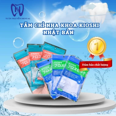 Túi 90 chiếc tăm chỉ nha khoa Kioshi Nhật Bản Chỉ sợi nhỏ xỉa kẽ răng, vệ sinh răng miệng, giảm giá 14.000 VND