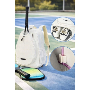 Túi Balo Da Đựng Vợt Pickleball và Tennis, Ngăn Giày Riêng, Giá 472.000 VND 3