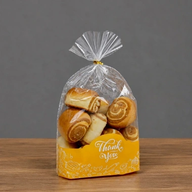 Túi Bánh Mì Ngọt 1kg Xếp Đáy 19x25cm Giá Rẻ Kèm Dây Cột Gold Pack Việt Nam