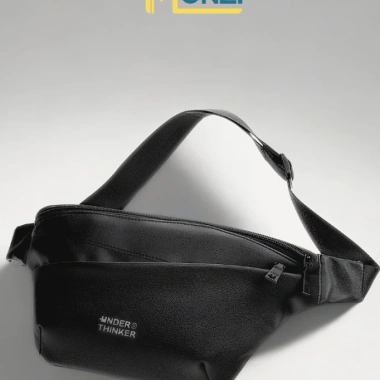 Túi Bao Da PU Đeo Chéo Unisex ROCKY Nhỏ Gọn, Chống Trượt Nước, Thời Trang MONZI 195k