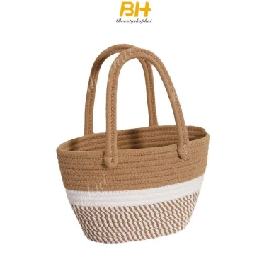 Túi Bảo Quản Di Động Cotton Bện Pink Twist Phong Cách Kỳ Nghỉ Biển Giá 105.840₫ 5