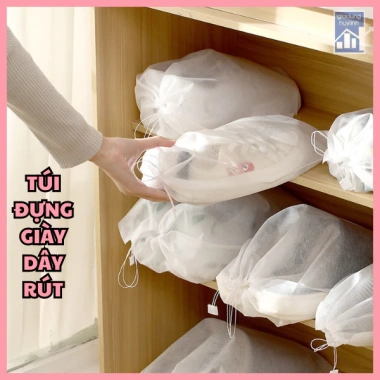 Túi bảo quản giày dép vải không dệt đa năng 32x38cm - Tiện dụng du lịch, chỉ 16.000₫