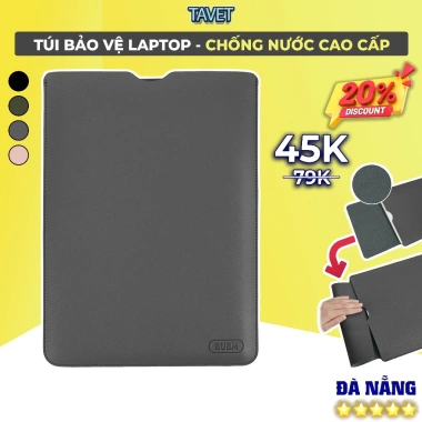 Túi Bảo Vệ Chống Sốc MacBook Air/Pro, Asus, Acer 11.6-14.6 inch - Da PU Cao Cấp Tavert, Giá chỉ 62.688 VND