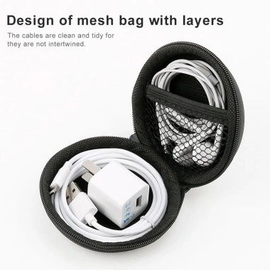 Túi Baseus mini cứng bảo vệ tai nghe, cáp USB, thẻ nhớ SD/TF - Giá chỉ 58.000đ giảm mạnh
