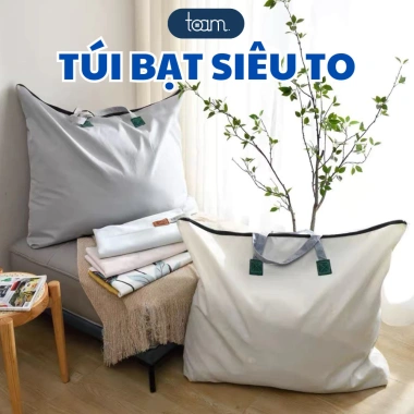 Túi Bạt Đựng Đồ Siêu To 90cm 2 Dây Kéo Nhiều Màu - Giá ưu đãi 30.000₫