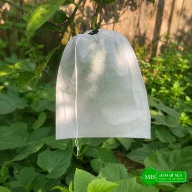 Túi Bọc Bưởi, Ổi, Xoài, Nhãn, Nho – Chống Côn Trùng, Vải Không Dệt, Dây Rút Kẽm 35.000đ 5