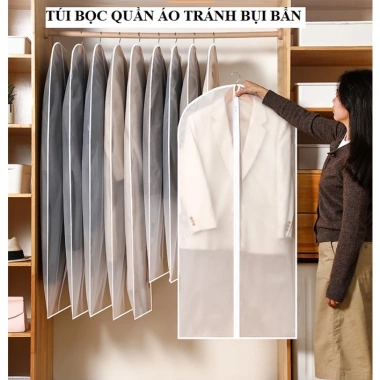 Túi Bọc Kín Bảo Quản Quần Áo Lẻ Treo Tủ Chống Bụi, Khóa Kéo, Chống Thấm Nước 18.500 VND 9 Túi Bọc Kín Bảo Quản Quần Áo Lẻ Treo Tủ Chống Bụi, Khóa Kéo, Chống Thấm Nước 18.500 VND 9