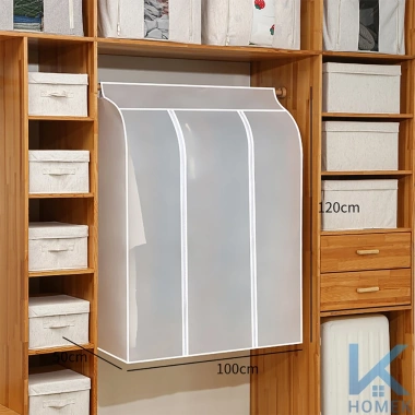 Túi bọc quần áo HOMEK bigsize vải dày chống bụi, thấm nước, khóa kéo - 87k 3 Túi bọc quần áo HOMEK bigsize vải dày chống bụi, thấm nước, khóa kéo - 87k 3