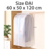Túi bọc quần áo HOMEK bigsize vải dày chống bụi, thấm nước, khóa kéo - 87k 8