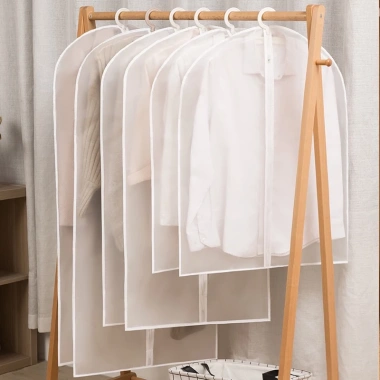 Túi bọc quần áo PEVA trong suốt chống bụi, treo tủ đa kích cỡ TD38 – 45.000đ 5