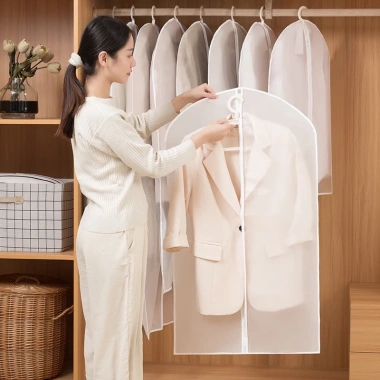 Túi bọc quần áo PEVA trong suốt chống bụi, treo tủ đa kích cỡ TD38 – 45.000đ 8