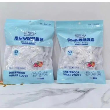 Túi bọc thực phẩm 50 chiếc chun co giãn an toàn tiện dụng bảo quản thực phẩm