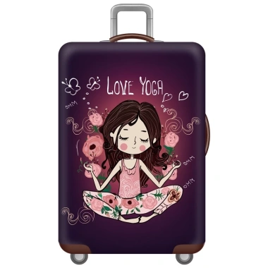Túi bọc vali BELLO MONDO chống thấm, vải thun dày dặn - Áo trùm + thẻ tên 129k