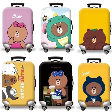 Túi bọc vali Gấu Brown 4 chiều co giãn vải thun dày chống trầy - Giá 99.000đ