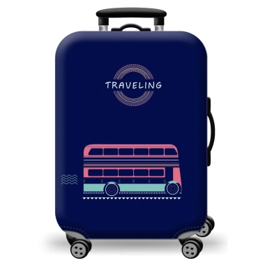 Túi bọc Vali khóa kép TRAVEL INFO vải thun co giãn 4 chiều - Áo trùm chống xước