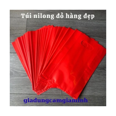Túi Bóng Đỏ 1kg Nilong Đóng Hàng - Đựng Quà Cực Dai, Giá khuyến mãi 24.999 VND, giá gốc 29.999 VND