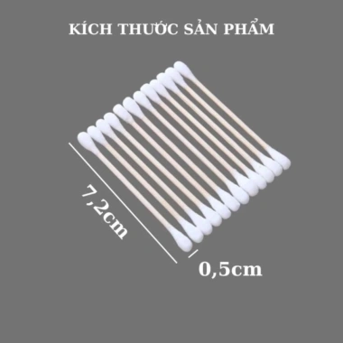 Túi Bông Ngoáy 100% Vệ Sinh Tai - Cán Gỗ Đệm Tai Nhẹ Nhàng, Giá 4.899₫ 5
