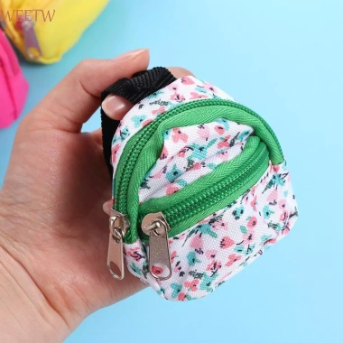Túi Búp Bê 1/6 WEETW Dây Kéo Giáng Sinh cho Đồ Chơi Trẻ Em Trang Trí Nhà Schoolbag