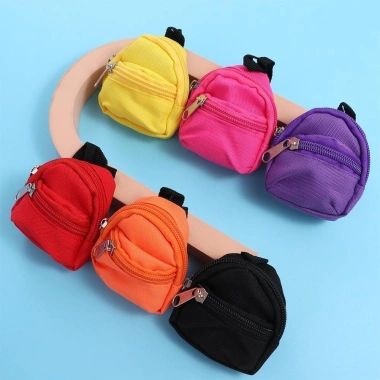 Túi Búp Bê 1/6 WEETW Dây Kéo Giáng Sinh cho Đồ Chơi Trẻ Em Trang Trí Nhà Schoolbag