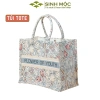 Túi canvas đa năng M3.051 Sinh Mộc – Túi tote họa tiết hoa ly, túi đi biển, du lịch, chỉ 140.000₫
