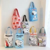 Túi canvas đựng bình nước giữ nhiệt in hình Snoopy dễ thương - 75.735₫