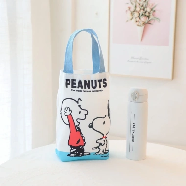 Túi canvas đựng bình nước giữ nhiệt in hình Snoopy dễ thương - 75.735₫ 5