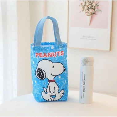 Túi canvas đựng bình nước giữ nhiệt in hình Snoopy dễ thương - 75.735₫ 6