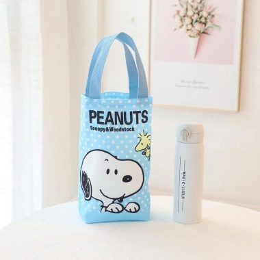 Túi canvas đựng bình nước giữ nhiệt in hình Snoopy dễ thương - 75.735₫ 7