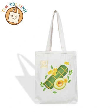 Túi Canvas Tết Bánh Tét Khóa Kéo 33x38 & 26x33 In Hình Theo Yêu Cầu - 80.400đ