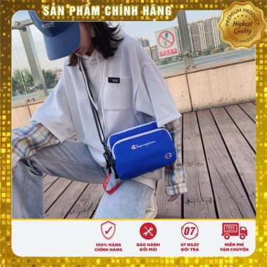 Túi chéo dạ dày nam nữ unisex canvas CHAMPION VER 2, đeo vai, đeo bụng, thời trang đi học, dạo phố Steven 439.500 VND
