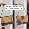 Túi chi ô da lộn phối da công sở – 2 dây đeo kẹp nách, siêu xinh, giảm giá 305k 2