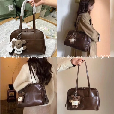 Túi chiio công sở 32cm kèm móc gấu kẹp nách - Siêu đẹp, chuẩn Q.C, giảm giá 309.000₫