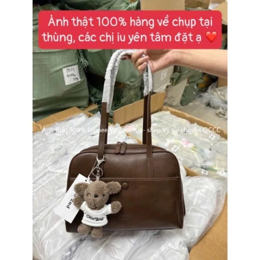 Túi chiio công sở 32cm kèm móc gấu kẹp nách - Siêu đẹp, chuẩn Q.C, giảm giá 309.000₫