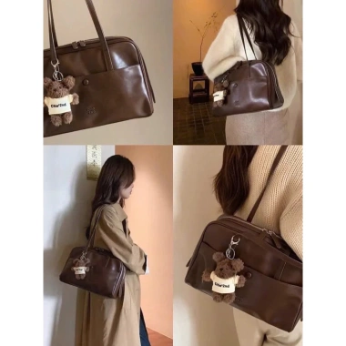 Túi chiio công sở 32cm kèm móc gấu kẹp nách - Siêu đẹp, chuẩn Q.C, giảm giá 309.000₫