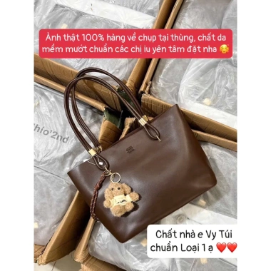 Túi chio dây đôi da trơn size 32cm công sở mẫu mới 2.025 kèm móc treo - giá 295k