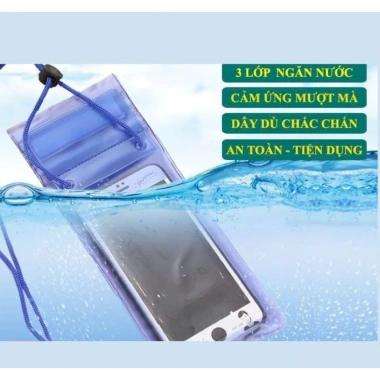 Túi chống nước bảo vệ điện thoại khi bơi lội, đi mưa gió - Giá chỉ 16.000 VND 3