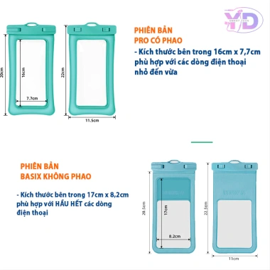 Túi chống nước điện thoại có phao - Du lịch, bơi lội, chỉ 40.000₫