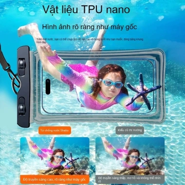 Túi chống nước điện thoại đi biển, bơi lội, phao nổi, giao nhanh, giá 40.800₫