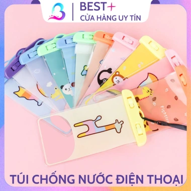 Túi Chống Nước Điện Thoại Hoạt Hình Cute - Bảo Vệ Đi Mưa, Biển, Bơi Lội, Giá 18.000₫