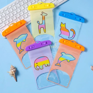 Túi Chống Nước Điện Thoại Hoạt Hình Cute - Bảo Vệ Đi Mưa, Biển, Bơi Lội, Giá 18.000₫