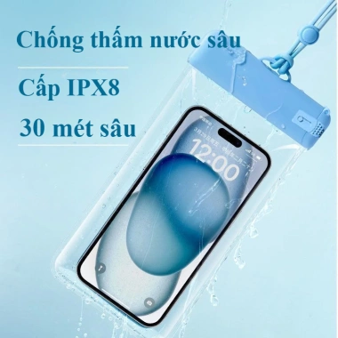 Túi Chống Nước Điện Thoại MISHILEI IPX8 – Cảm Ứng Nhạy, Bảo Vệ, Giá 52.000₫