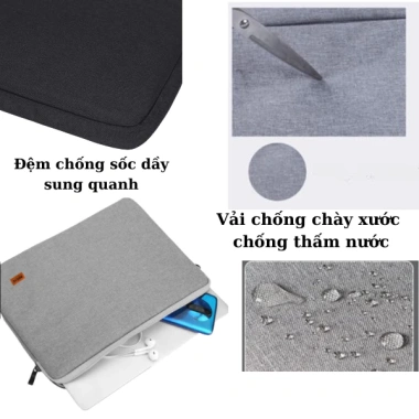 Túi Chống Sốc Bảo Vệ Laptop 13-15.6 inch Lót Đệm, Chống Va Đập, Trầy Xước - 44.999₫ 2