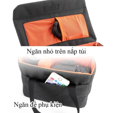 Túi chống sốc BBK-WD bảo vệ máy ảnh, quai xách tiện lợi, vách ngăn tháo dời, giảm giá 193.600₫