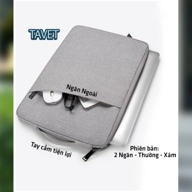 Túi Chống Sốc Cao Cấp Tavet Đựng Laptop MacBook Air M1 M2 13-15.6 inch Vải Da PU 78.999 VND
