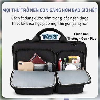 Túi Chống Sốc Cao Cấp Tavet Đựng Laptop MacBook Air M1 M2 13-15.6 inch Vải Da PU 78.999 VND