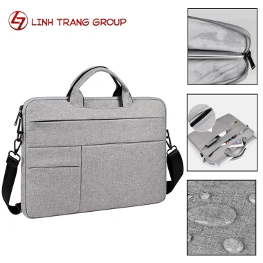 Túi chống sốc cho laptop Oz02 - Dây đeo tiện lợi, 6 túi phụ, giảm giá 205.000₫
