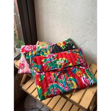 Túi chống sốc Con Công handmade, đựng laptop MacBook, bông mềm, chỉ 125.000 VND 5