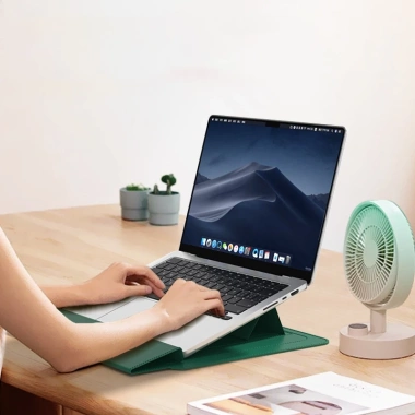 Túi chống sốc da cho Laptop, MacBook, Surface + ví sạc chuột, giá đỡ & tấm lót – 299.000₫