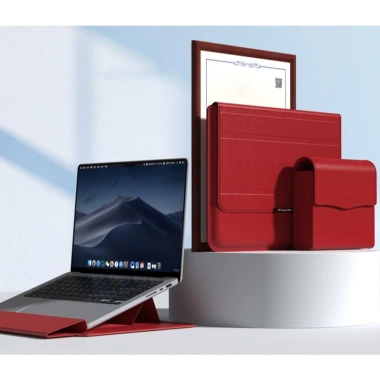 Túi chống sốc da laptop, MacBook, Surface kèm ví sạc chuột & tấm lót – 299.000₫ 4