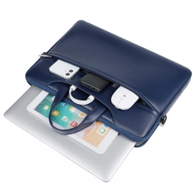 Túi chống sốc da PU bảo vệ Macbook và laptop kèm dây đeo - Giá chỉ 252.000đ
